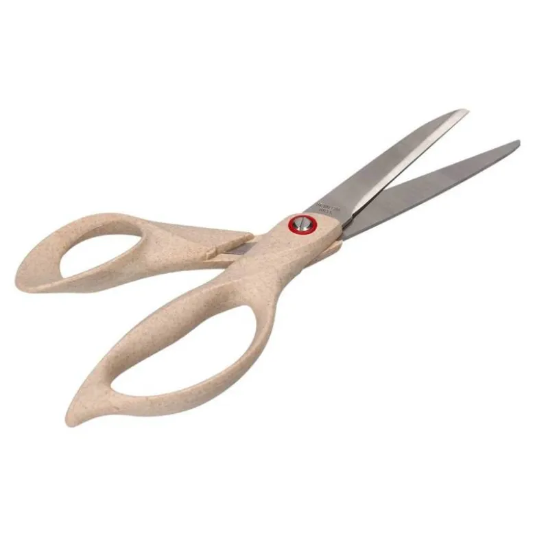 TIJERA OFICINA LIDERPAPEL ACERO INOXIDABLE MANGO ECO MATERIAL 8" 21,5 CM EN BLISTER