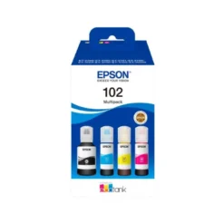 TINTA EPSON 102 ECOTANK ET-2700 / ET-2750 / ET-2751 / ET-2756 / ET-3700 NEGRO, CIAN, MARILLO Y MAGENTA C13T03R640