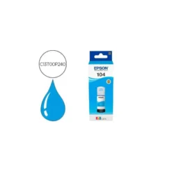 Tinta Ink-jet epson ecotank 104 color cian C13T00P240