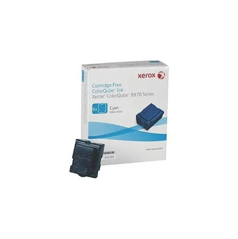 TINTA SOLIDA XEROX 8870 / 8880 CIAN 17300 PAGINAS PACK DE 6 UNIDADES
