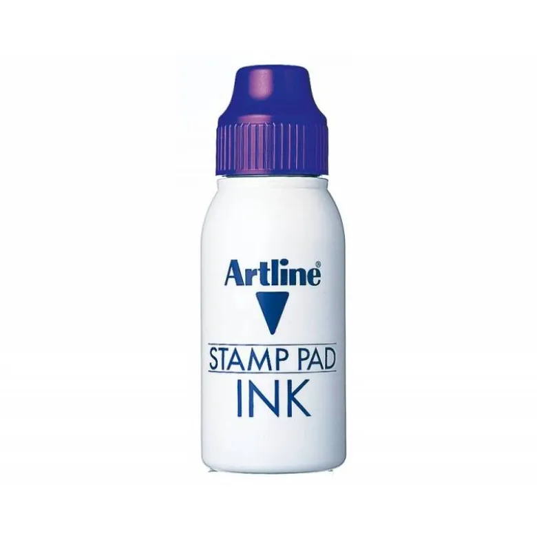 Tinta tampon marca Artline violeta de 50 cc