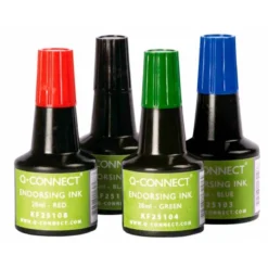 Tinta tampon Q-connect rojo de 28 ml
