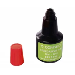 Tinta tampon Q-connect rojo de 28 ml