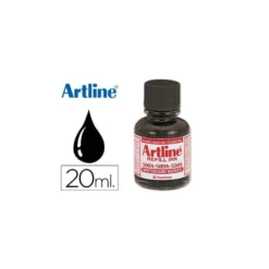 Tinta artline para rotulador pizarra blanca 500-a frasco de 20 ml negro