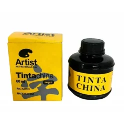 Tinta china artist negra frasco de 60 ml