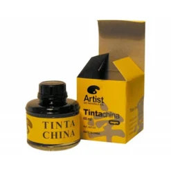 Tinta china artist negra frasco de 60 ml