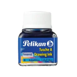 Tinta china pelikan azul cobalto bote de 10 ml.