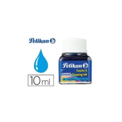 Tinta china pelikan azul cobalto bote de 10 ml.