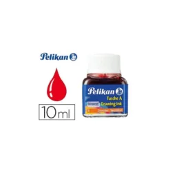 Tinta china pelikan bermellon bote de 10 ml.