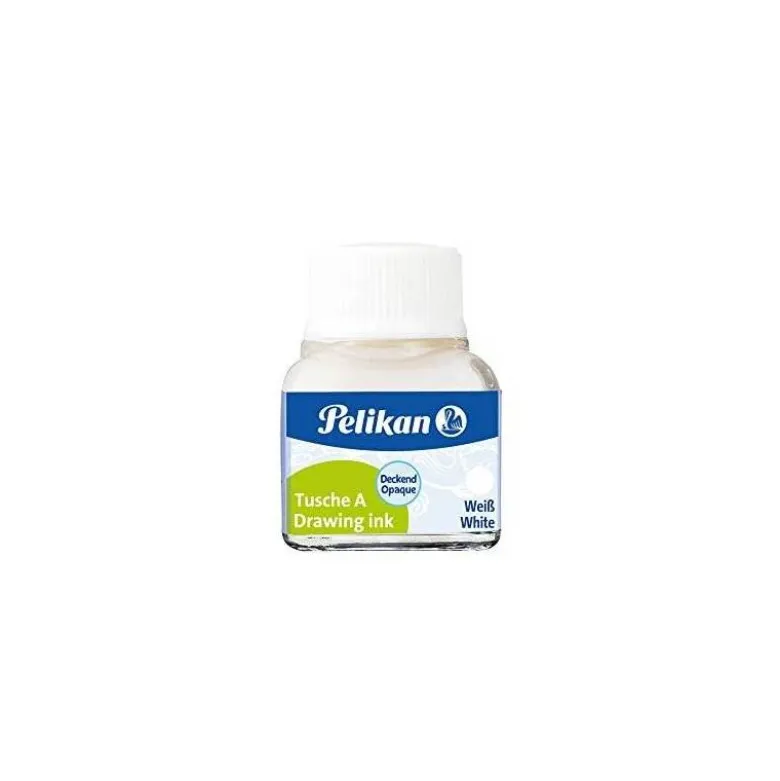 TINTA CHINA PELIKAN BLANCO BOTE DE 10 ML