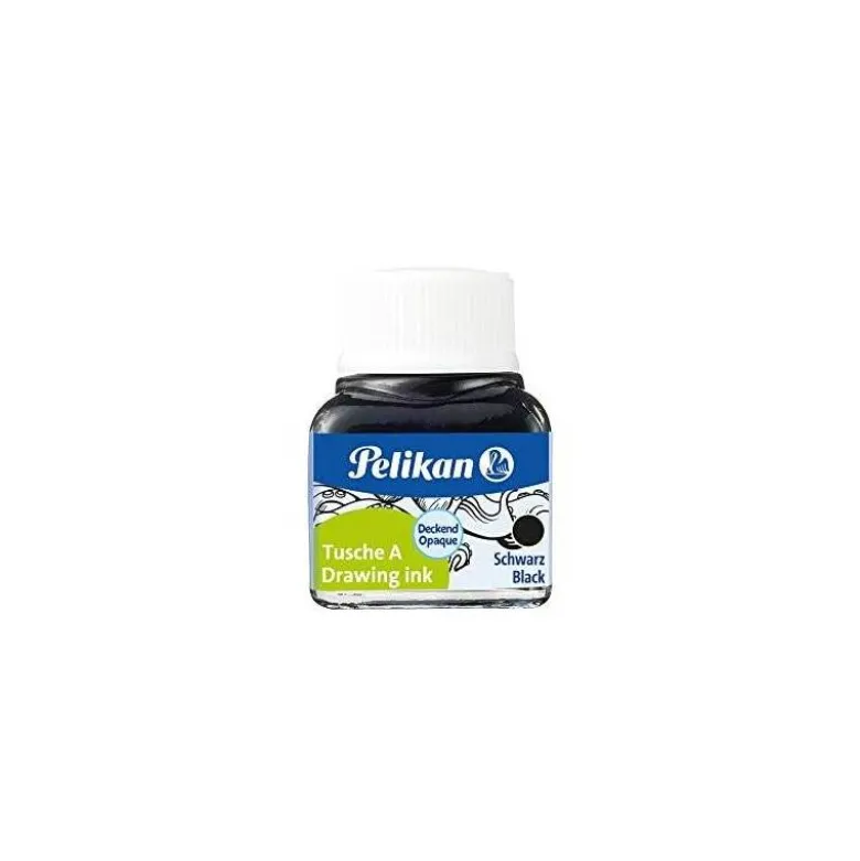 Tinta china pelikan negro bote de 10 ml.