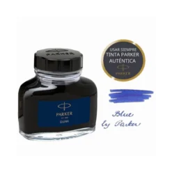 Tinta estilografica marca Parker Azul Permanente