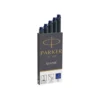 Tinta estilografica parker azul permanente caja de 5 cartuchos