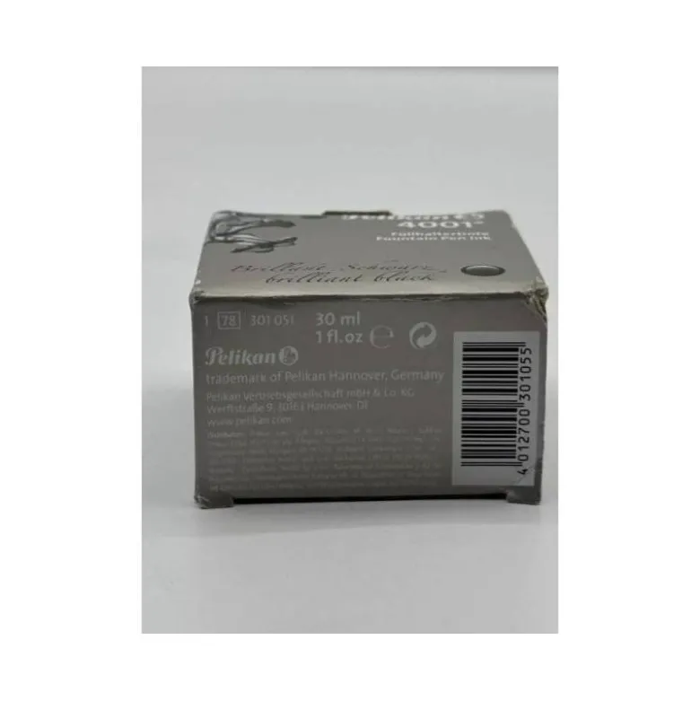 TINTA ESTILOGRAFICA PELIKAN 4001 NEGRO BRILLANTE FRASCO 30 ML