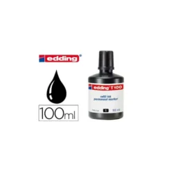 Tinta permanente rotulador Edding T-100 color negro