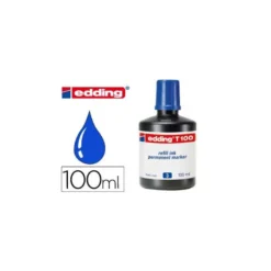 Tinta permanente rotulador Edding T-100 color azul