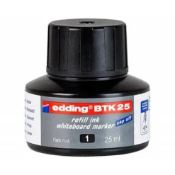 TINTA ROTULADOR EDDING PIZARRA BLANCA BTK-25 COLOR NEGRO FRASCO DE 25 ML