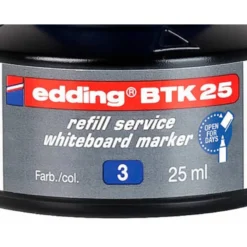 TINTA ROTULADOR EDDING PIZARRA BLANCA BTK-25 COLOR AZUL FRASCO DE 25 ML