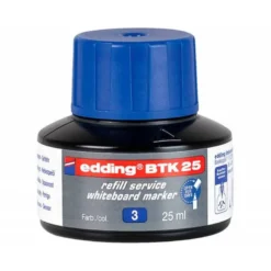TINTA ROTULADOR EDDING PIZARRA BLANCA BTK-25 COLOR AZUL FRASCO DE 25 ML