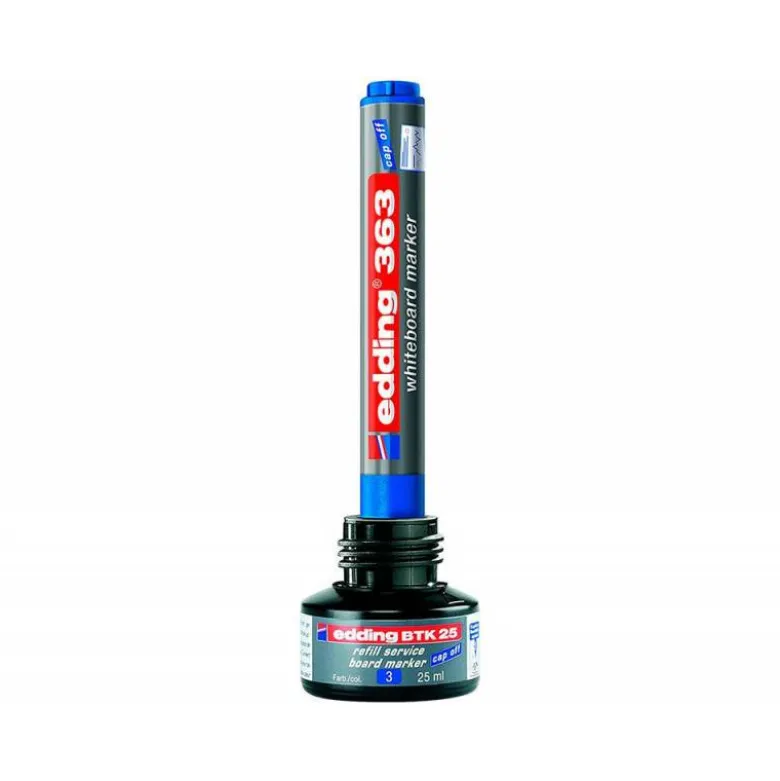 TINTA ROTULADOR EDDING PIZARRA BLANCA BTK-25 COLOR AZUL FRASCO DE 25 ML