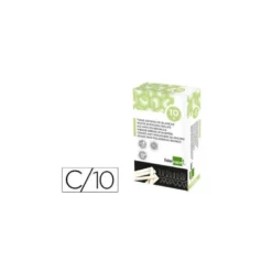 Tiza blanca antipolvo Liderpapel caja 10 unidades