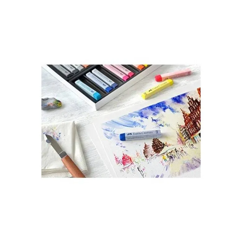 Tiza Faber Castell 24 unidades colores surtidos