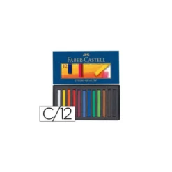 Tiza Faber Castell 12 unidades colores surtidos
