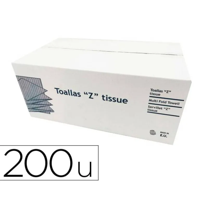 TOALLA DE PAPEL SECAMANOS DAHI Z ECOPASTA 2 CAPAS CAJA CON 20 PAQUETE DE 200 UNIDADES