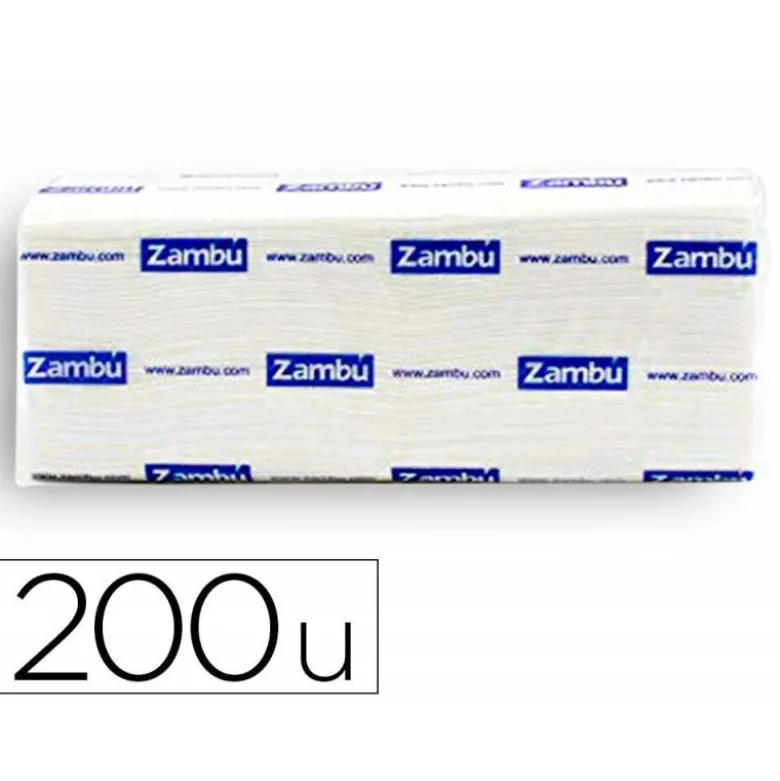 TOALLA DE PAPEL SECAMANOS DAHI Z CELULOSA 2 CAPAS CAJA CON 20 PAQUETE DE 200 UNIDADES