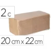 TOALLA SECAMANOS BUNZL GREENSOURCE NATURE CELULOSA RECICLADA PLEGADO V 2 CAPAS 20X22 CM CAJA DE 20 PAQUETES