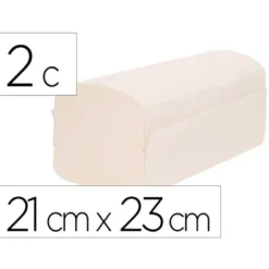 TOALLA SECAMANOS BUNZL GREENSOURCE CELULOSA BLANCA PLEGADO EN V 2 CAPAS 21X23 CM CAJA DE 20 PAQUETES DE 200