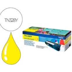 TONER BROTHER LASER TN328Y AMARILLO ALTA CAPACIDAD 6000 PAGINAS