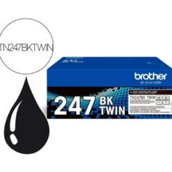 TONER BROTHER TN247BK DCP-L3510CDW / HL-L3270CDW / MFC-L3710CW NEGRO 3000 PAGINAS PACK 2 UNIDADES