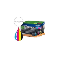 TONER BROTHER TN243CMYK DCP-L3510CDW / HL-L3270CDW / MFC-L3710CW MULTIPACK NEGRO AMARILLO MAGENTA CIAN 1000