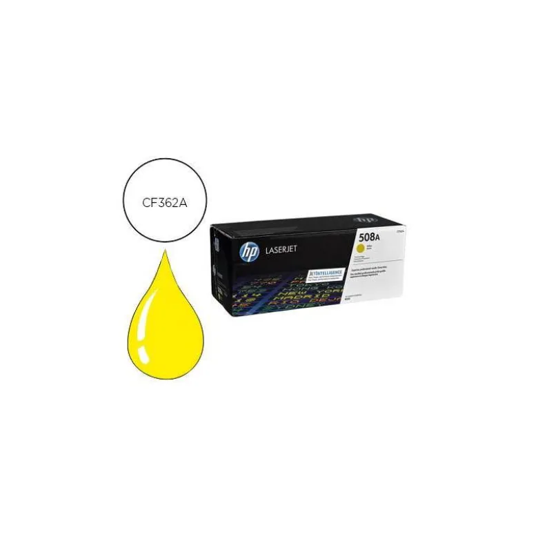 TONER HP 508A LASERJET ENTERPRISE M552/553/577 AMARILLO 5.000 PAG