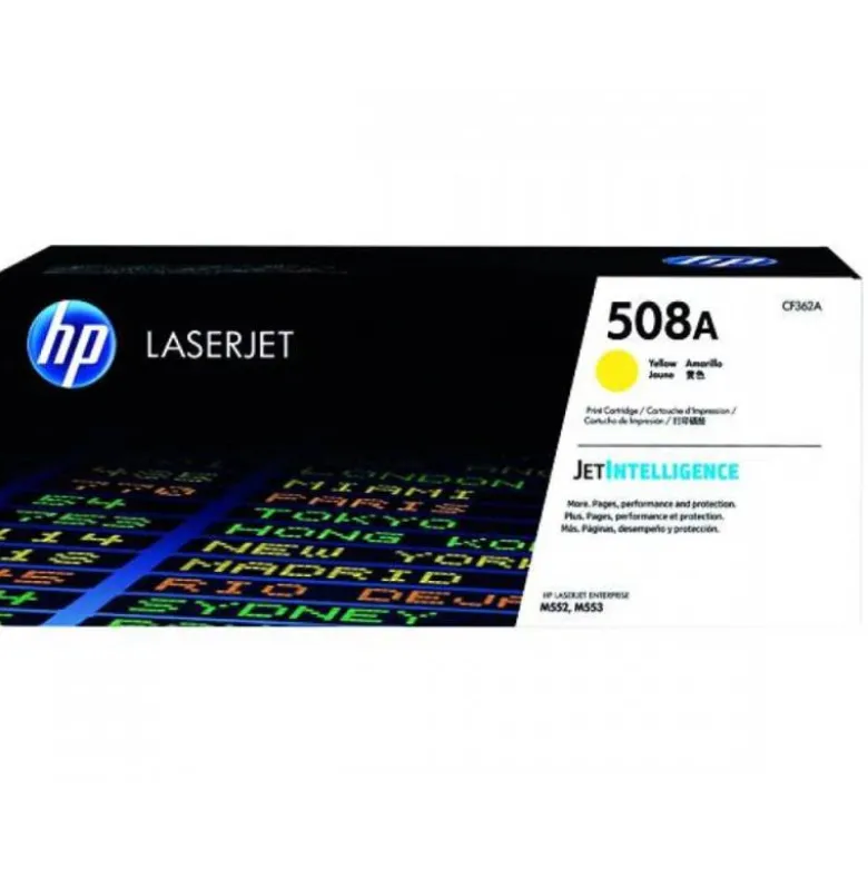 TONER HP 508A LASERJET ENTERPRISE M552/553/577 AMARILLO 5.000 PAG