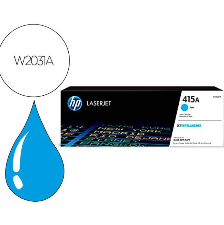 TONER HP 415A PARA HP COLOR LASERJET PRO M454 MFP M479 CIAN 2100P