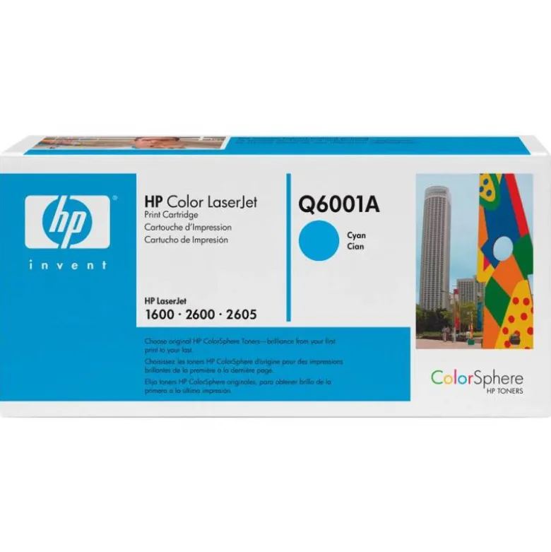 Toner HP 124A Q6001A color Cian