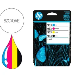 TONER HP LASER 963-6ZC70AE COLOR NEGRO / CIAN / MAGENTA / AMARILLO