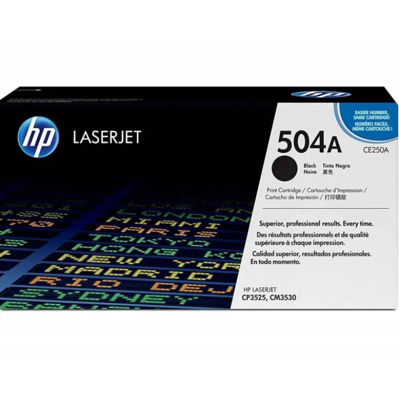 TONER HP LASERJET COLOR CP3525 NEGRO 5.000 PAG