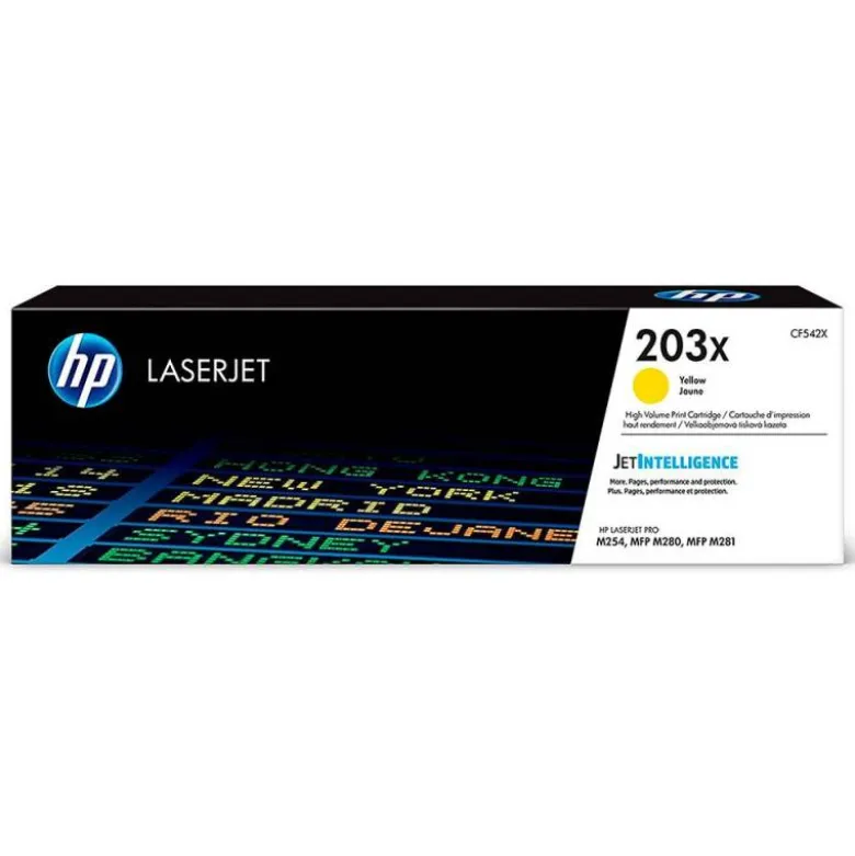 TONER HP LASERJET 203X M254DW / 280NW / 281FDW AMARILLO 2500 PAGINAS