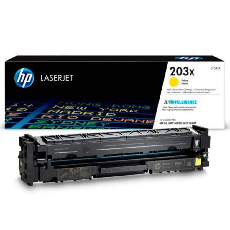 TONER HP LASERJET 203X M254DW / 280NW / 281FDW AMARILLO 2500 PAGINAS