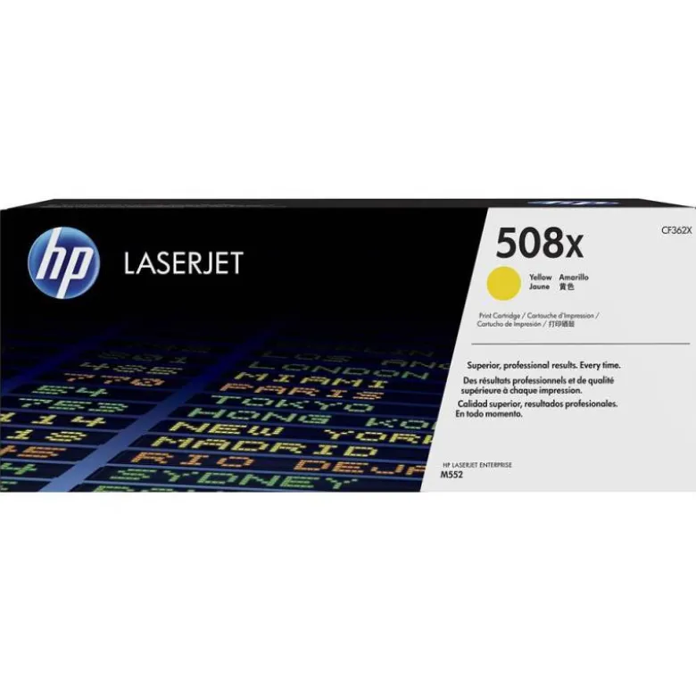 TONER HP 508X LASERJET M552 / 553 / 577 AMARILLO 9.500 PAG