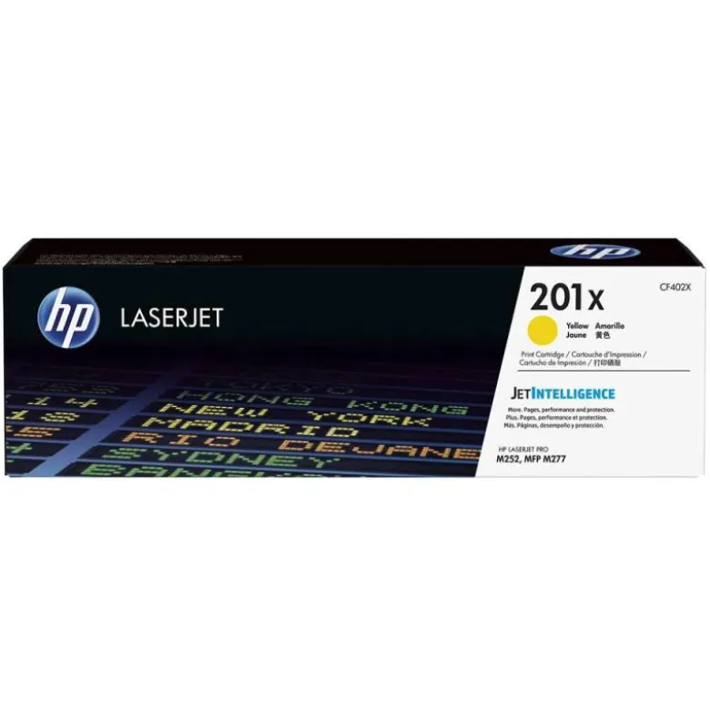 TONER HP 201X LASERJET PRO M252 / MFP M277 AMARILLO 2.300 PAG