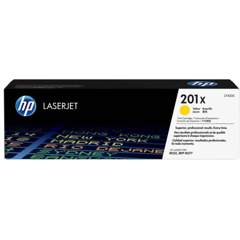 TONER HP 201X LASERJET PRO M252 / MFP M277 AMARILLO 2.300 PAG
