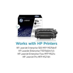 TONER HP 55X NEGRO -12500PAG- P3015X