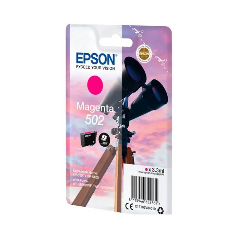 TONER INK-JET EPSON 502 COLOR MAGENTA C13T02V34010