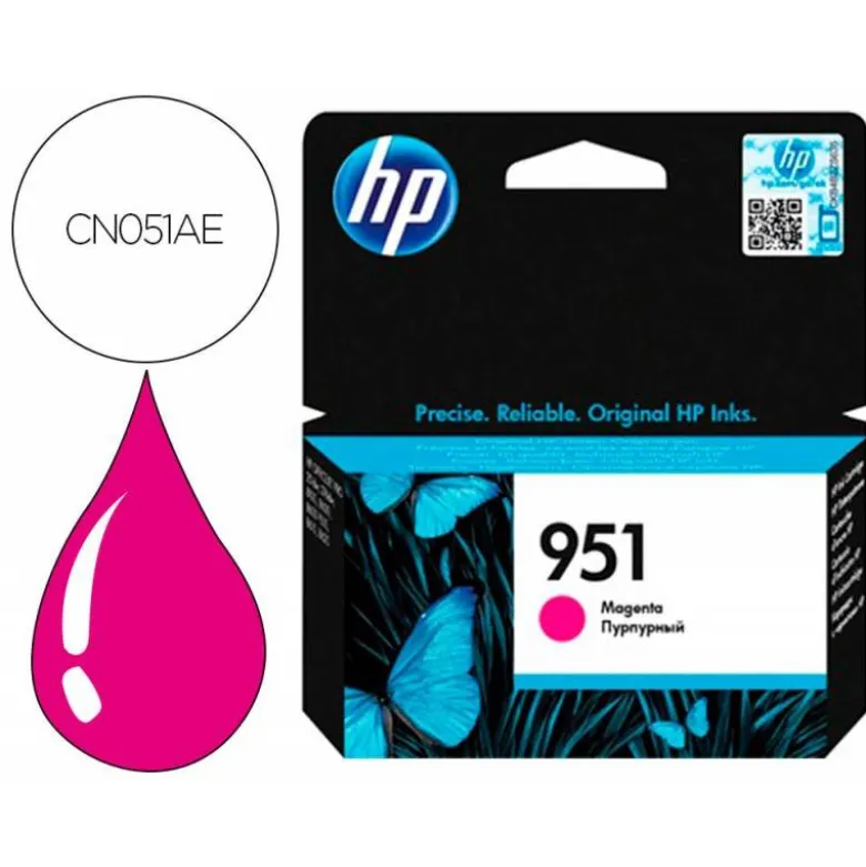 TONER INK-JET HP INYECCION MAGENTA N 951/APROX. 700 P GINAS/A7F64A/1000 PAGINAS