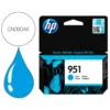 TONER INK-JET HP INYECCION CIAN N 951/APROX. 700 P GINAS/A7F64A/1000 PAGINAS