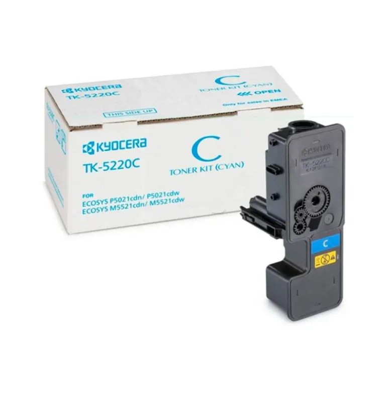 TONER KYOCERA MITA TK-5220C CIAN ECOSYS M5521CDW, ECOSYS M5521CDN 1200 PAG